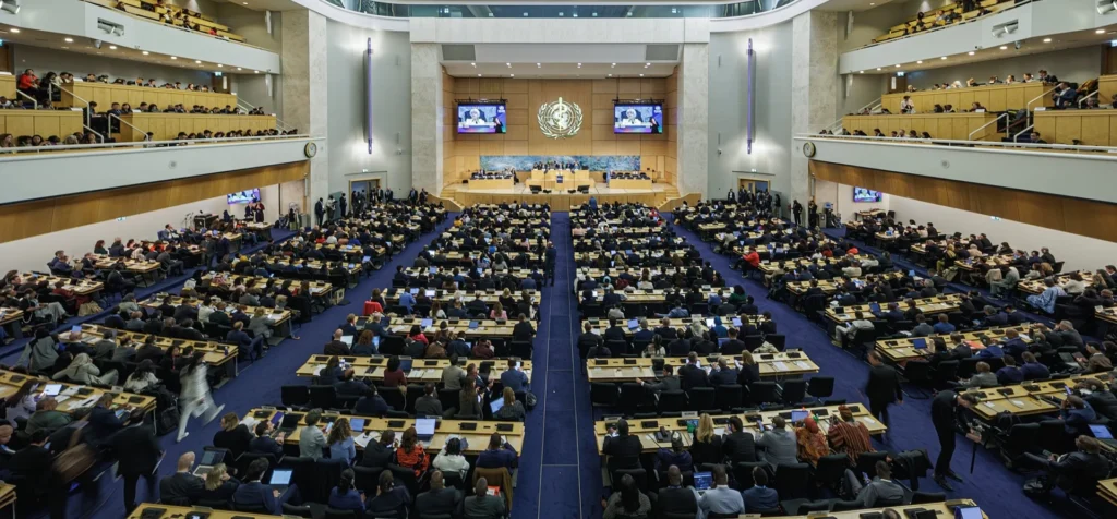 © WHO / Antoine Tardy High-level welcome of the 79th World Health Assembly at the Assembly Hall at Palais des Nations in Geneva, Switzerland, on 18 May 2026.