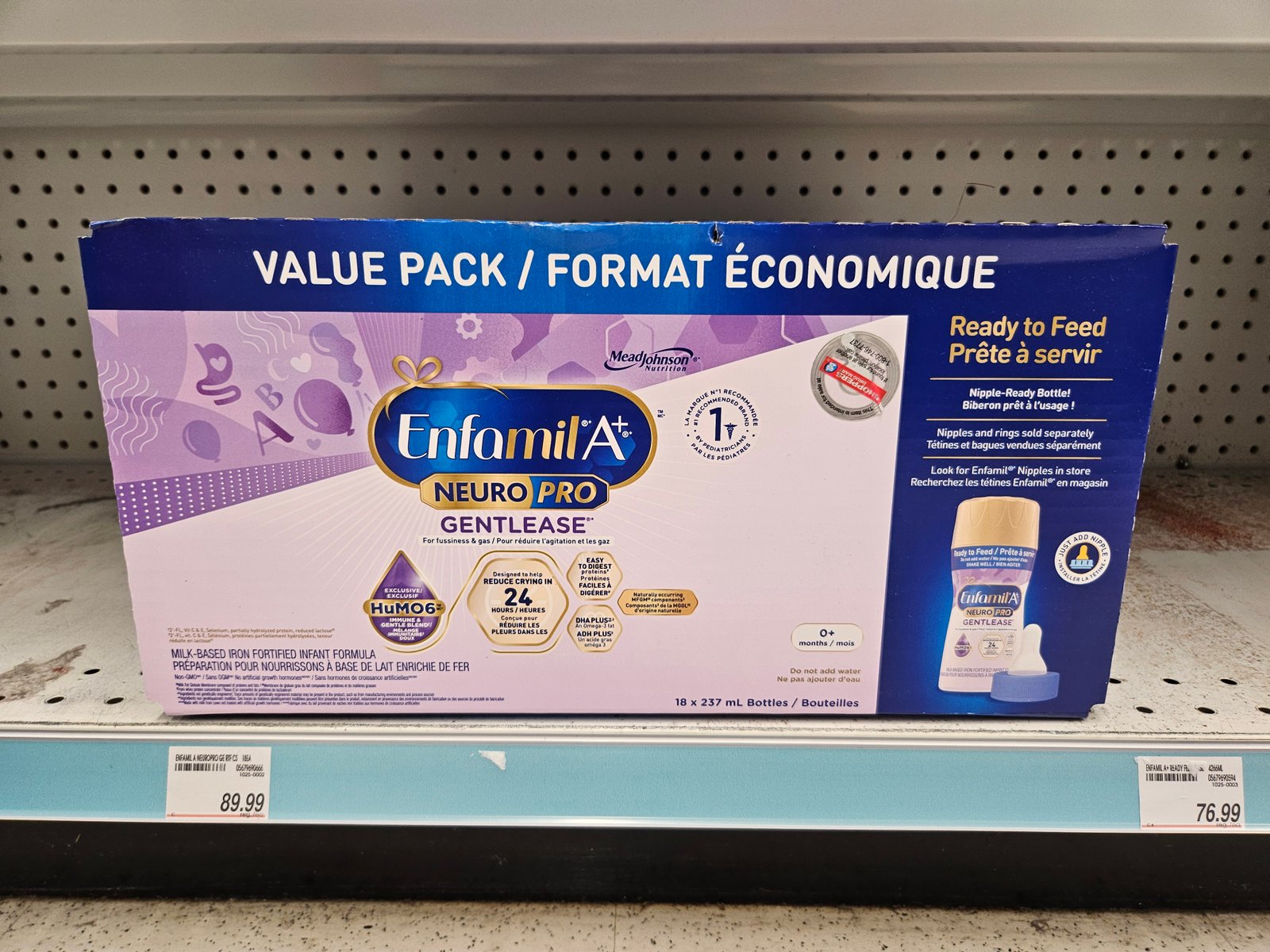 Enfamil A+ NeuroPro Gentlease ready-to-feed value-pack front
