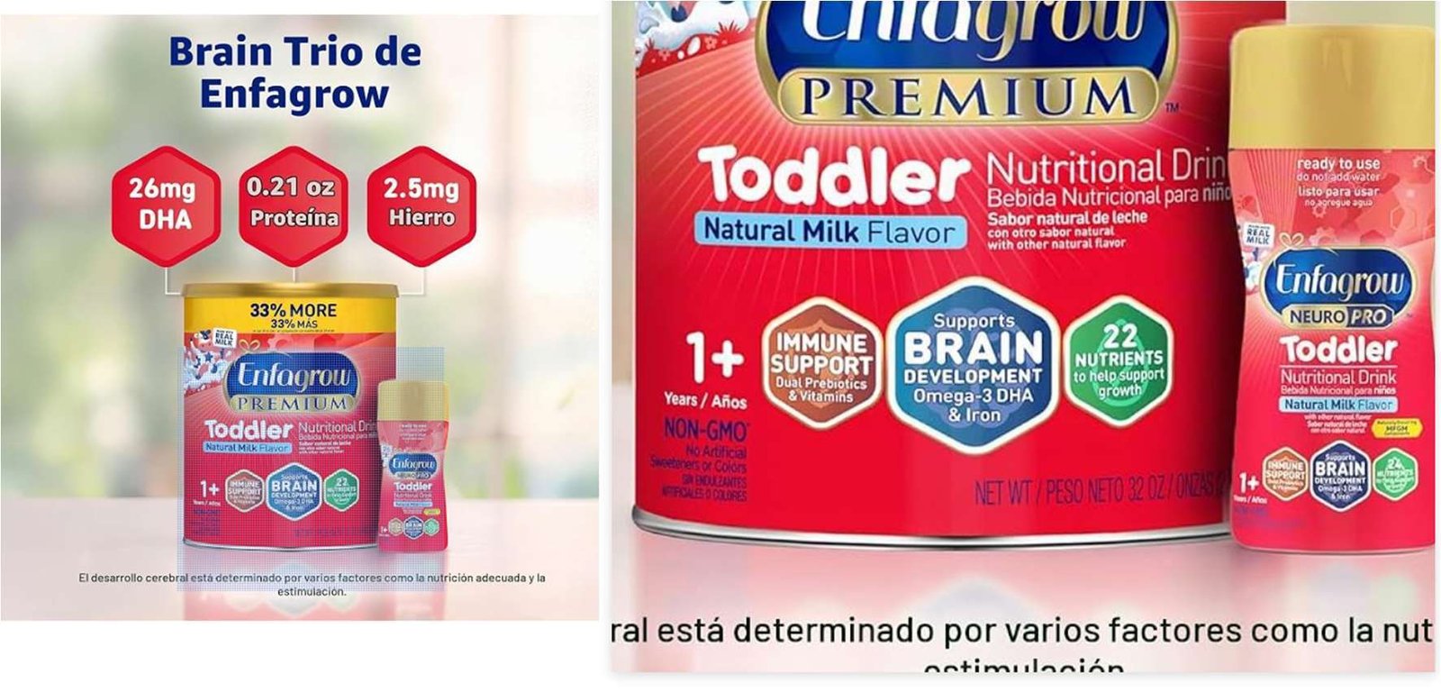 Enfagrow NeuroPro - desarrollo cerebral