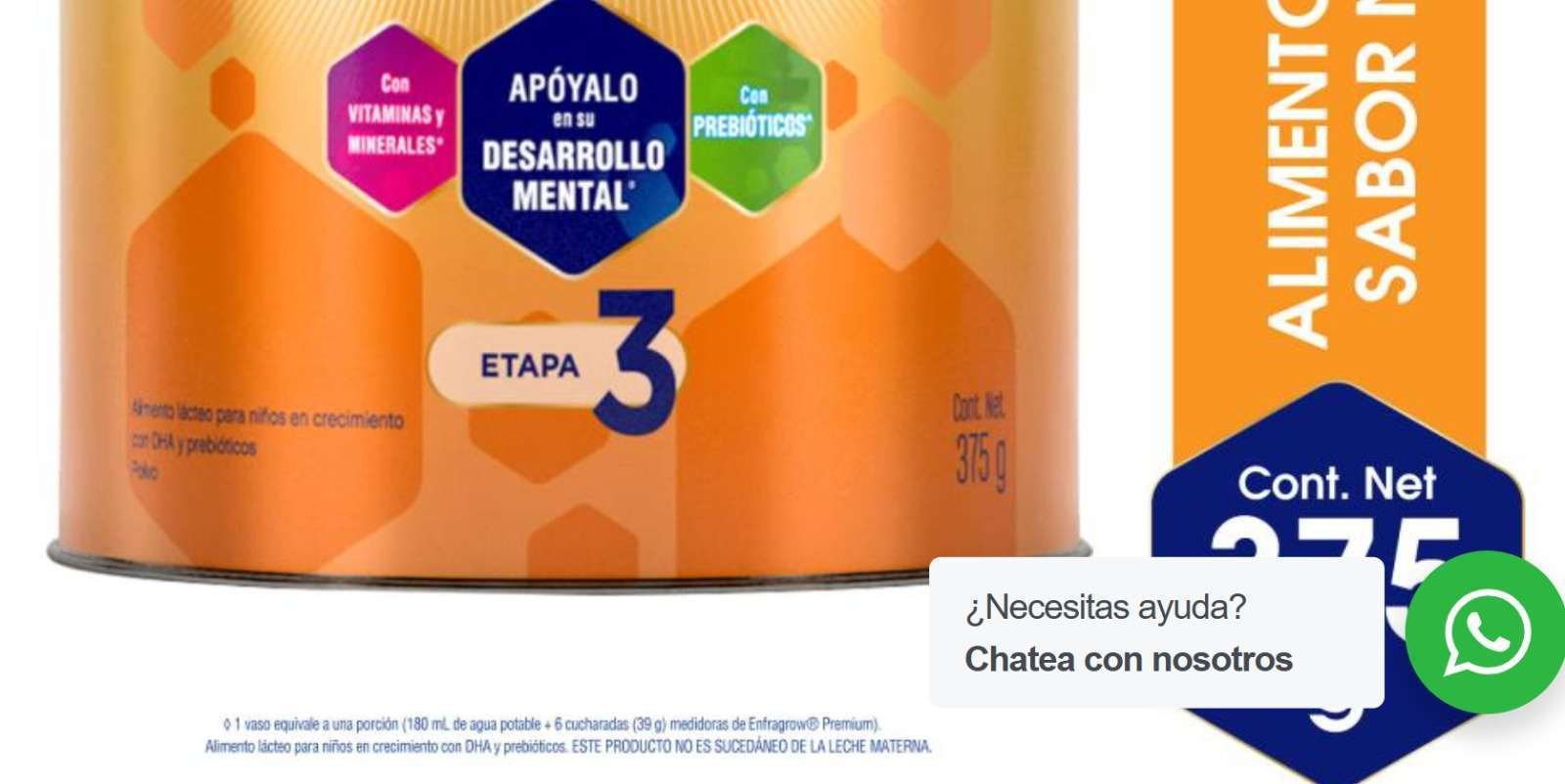 Enfagrow Promental - Apóyalo en su desarrollo mental